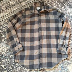 Aritzia Flannel Plaid Button-Up Shirt
